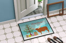 Ankole-Watusu Cow Christmas Doormat - 24x36 Decorative Floor Mat – Indoor/Outdoor Rug with Artistic Flair BB9190JMAT