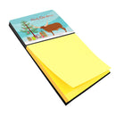 Ankole-Watusu Cow Christmas Sticky Note Holder BB9190SN- Refiilable Desk Accessory Note Pad