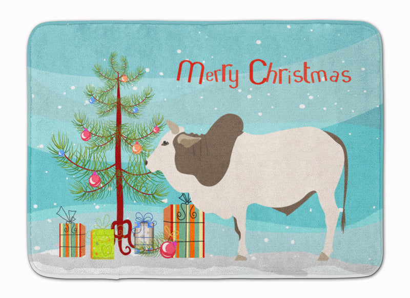 Malvi Cow Christmas Machine Washable Memory Foam Mat BB9197RUG