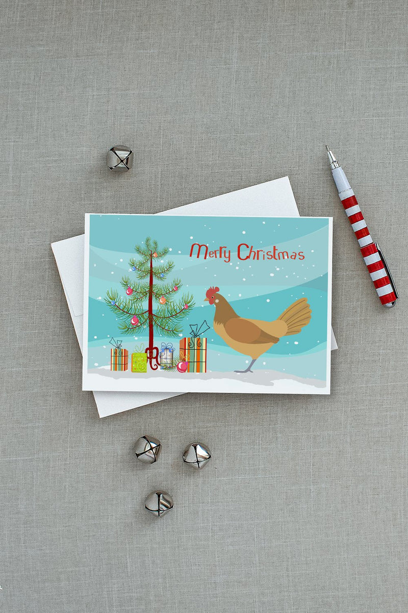 Frisian Friesian Chicken Christmas Greeting Cards and Envelopes Pack of 8