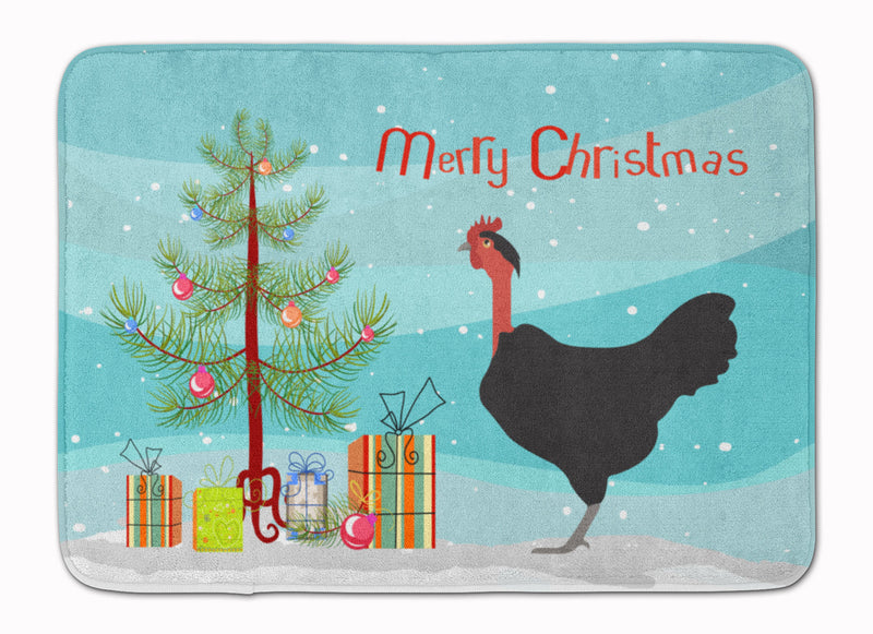 Naked Neck Chicken Christmas Machine Washable Memory Foam Mat BB9206RUG