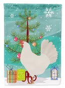 Leghorn Chicken Christmas House Flag 28x40 Porch Sleeve Pole Decorative Outside Yard Banner Artwork Wall Hanging, Polyester