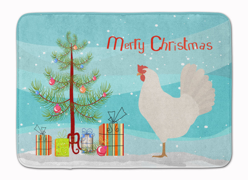 Leghorn Chicken Christmas Machine Washable Memory Foam Mat BB9207RUG