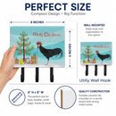 Minorca Ctalalan Chicken Christmas Leash or Key Holder Wall Hooks, Coat Rack Wall Mount, for Hanging Keys, Towels, Aprons, Leashes