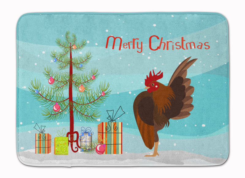 Malaysian Serama Chicken Christmas Machine Washable Memory Foam Mat BB9209RUG