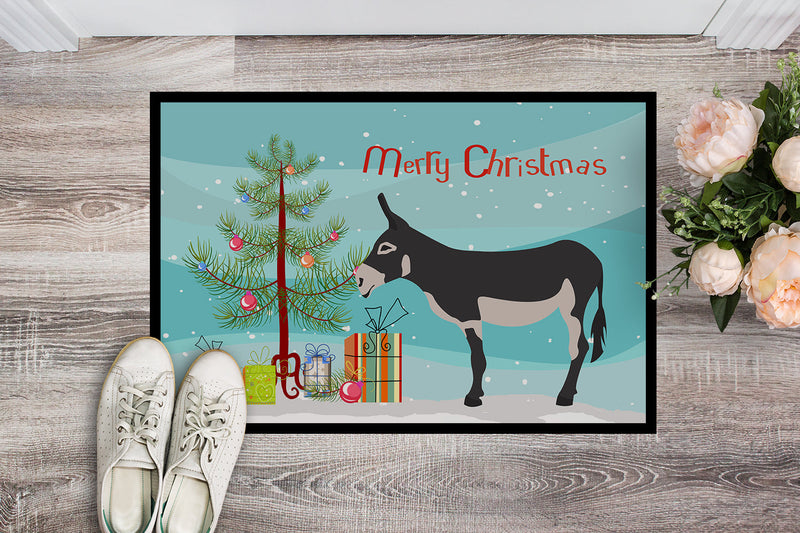 American Mammoth Jack Donkey Christmas Doormat - 24x36 Decorative Floor Mat – Indoor/Outdoor Rug with Artistic Flair BB9211JMAT