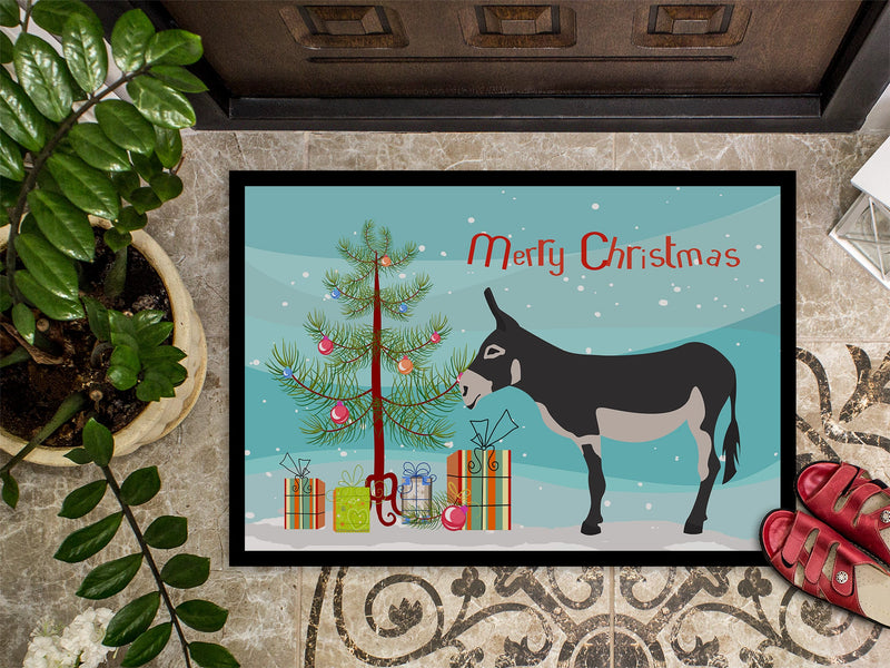 American Mammoth Jack Donkey Christmas Doormat - 24x36 Decorative Floor Mat – Indoor/Outdoor Rug with Artistic Flair BB9211JMAT