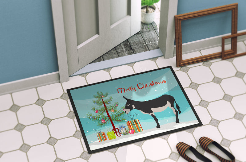 American Mammoth Jack Donkey Christmas Doormat - 24x36 Decorative Floor Mat – Indoor/Outdoor Rug with Artistic Flair BB9211JMAT