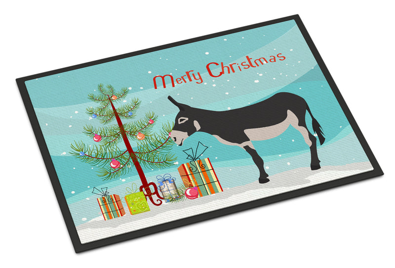 American Mammoth Jack Donkey Christmas Doormat - 18x27 Decorative Floor Mat – Indoor/Outdoor Rug with Artistic Flair BB9211MAT
