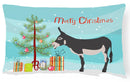 American Mammoth Jack Donkey Christmas Canvas Fabric Decorative Pillow BB9211PW1216