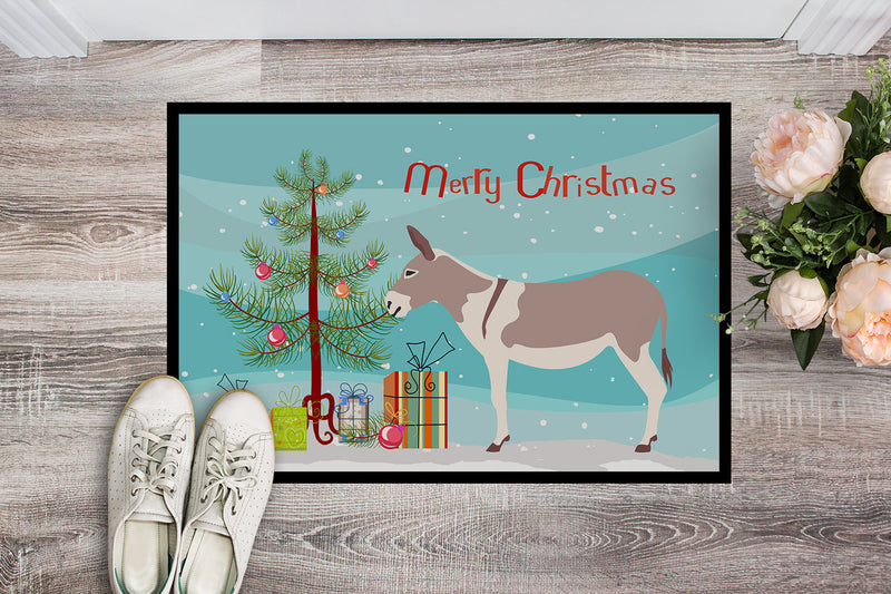 Australian Teamster Donkey Christmas Doormat - 18x27 Decorative Floor Mat – Indoor/Outdoor Rug with Artistic Flair BB9213MAT