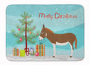Miniature Mediterranian Donkey Christmas Machine Washable Memory Foam Mat BB9214RUG