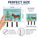 Cotentin Donkey Christmas Leash or Key Holder Wall Hooks, Coat Rack Wall Mount, for Hanging Keys, Towels, Aprons, Leashes