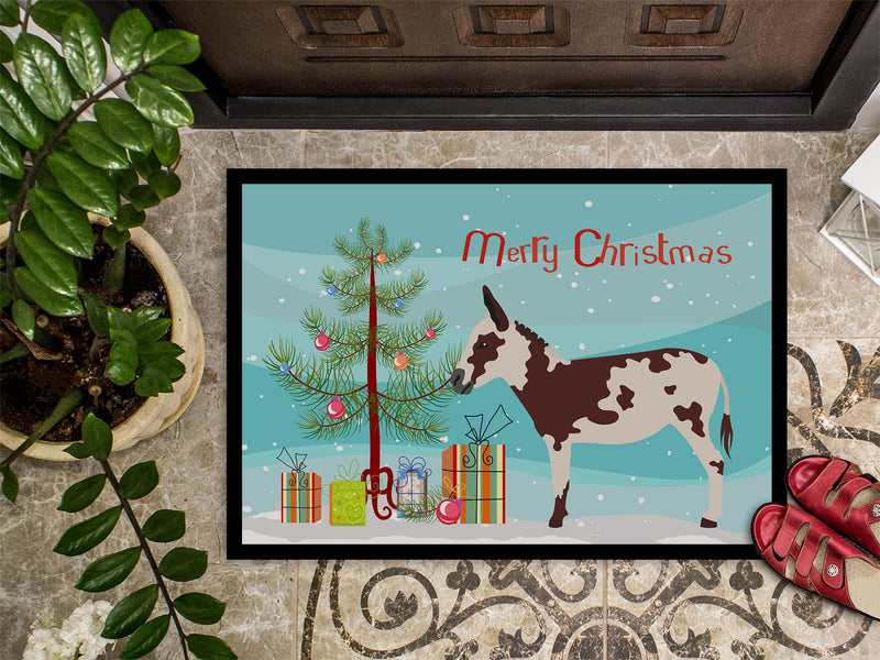 American Spotted Donkey Christmas Doormat - 24x36 Decorative Floor Mat – Indoor/Outdoor Rug with Artistic Flair BB9218JMAT