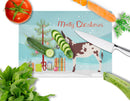 American Spotted Donkey Christmas Glass Cutting Boards – Durable, Decorative Kitchen Art Large BB9218LCB