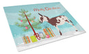 American Spotted Donkey Christmas Glass Cutting Boards – Durable, Decorative Kitchen Art Large BB9218LCB
