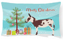 American Spotted Donkey Christmas Canvas Fabric Decorative Pillow BB9218PW1216