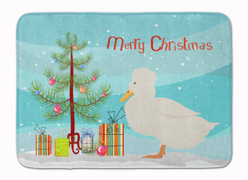 Crested Duck Christmas Machine Washable Memory Foam Mat BB9224RUG