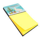 Crested Duck Christmas Watercolor Sticky Note Holder Refillable Dispenser Desk Accessory 3x3 Pad Gift