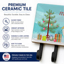 Crested Duck Christmas Leash or Key Holder Wall Hooks, Coat Rack Wall Mount, for Hanging Keys, Towels, Aprons, Leashes