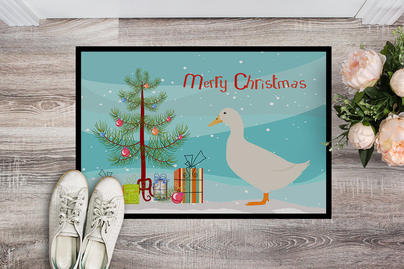 American Pekin Duck Christmas Doormat - 24x36 Decorative Floor Mat – Indoor/Outdoor Rug with Artistic Flair BB9227JMAT