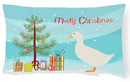 American Pekin Duck Christmas Canvas Fabric Decorative Pillow BB9227PW1216