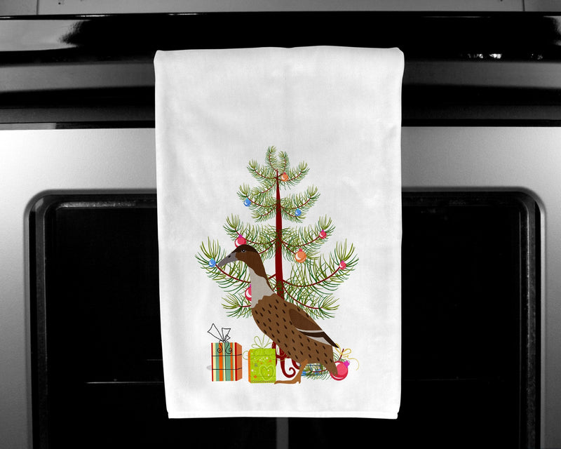Dutch Hook Bill Duck Christmas Kitchen Towels – Set of 2 - Decorative & Absorbent Cotton | BB9228WTKT