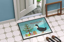 Blue Swedish Duck Christmas Doormat - 18x27 Decorative Floor Mat – Indoor/Outdoor Rug with Artistic Flair BB9229MAT