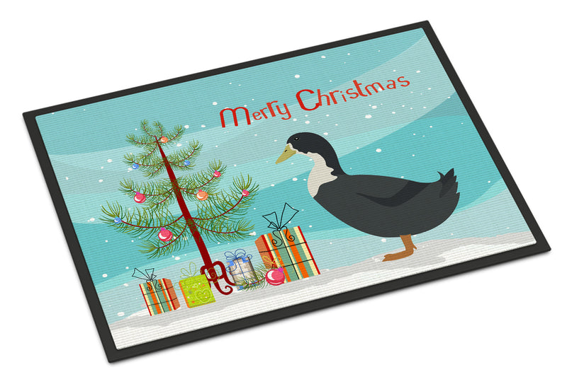 Blue Swedish Duck Christmas Doormat - 18x27 Decorative Floor Mat – Indoor/Outdoor Rug with Artistic Flair BB9229MAT