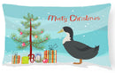 Blue Swedish Duck Christmas Canvas Fabric Decorative Pillow BB9229PW1216