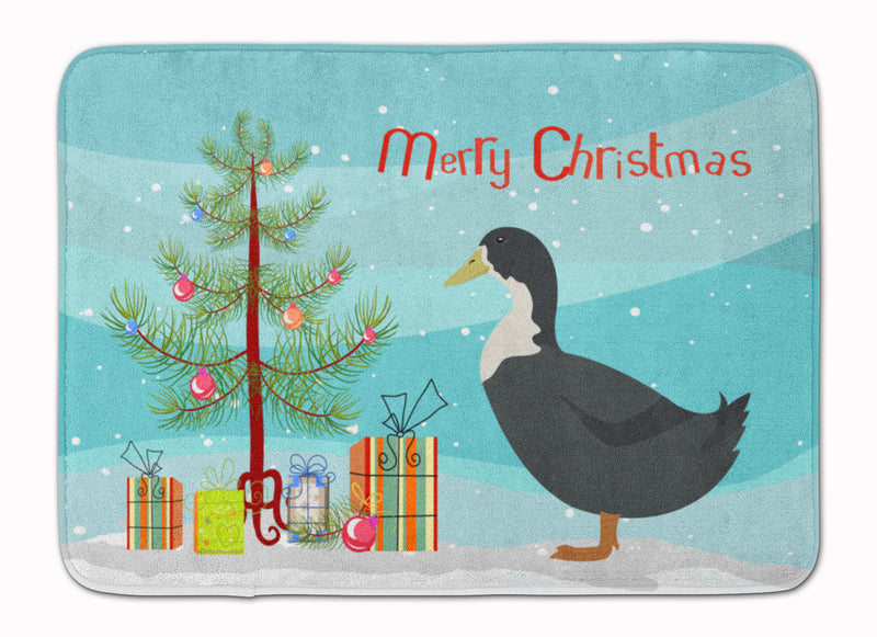 Blue Swedish Duck Christmas Machine Washable Memory Foam Mat BB9229RUG