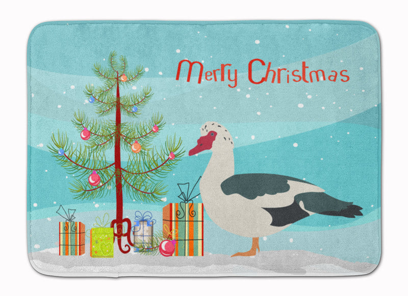 Muscovy Duck Christmas Machine Washable Memory Foam Mat BB9231RUG