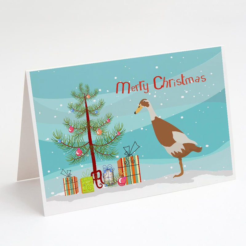 Indian Runner Duck Christmas Greeting Cards and Envelopes Pack of 8