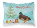 Silver Bantam Duck Christmas Standard Pillowcase Lightweight Super Soft Easy Care Decorative Artwork Pillowcase, Standard