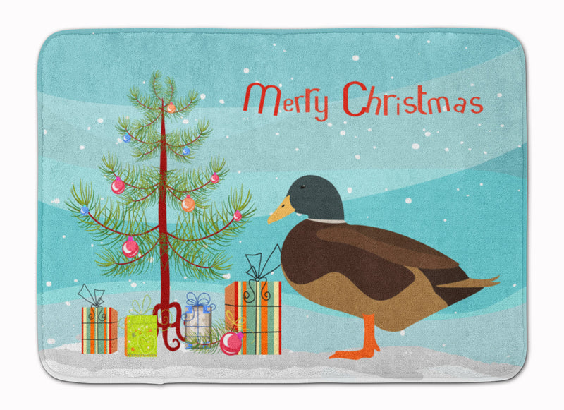 Silver Bantam Duck Christmas Machine Washable Memory Foam Mat BB9234RUG