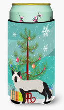Silver Fox Christmas Tall Boy Hugger Can Cooler Sleeve Machine Washable Drink Collapsible Insulator Beverage Insulated Holder
