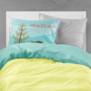 Eurasian Beaver Christmas Standard Pillowcase Lightweight Super Soft Easy Care Decorative Artwork Pillowcase, Standard