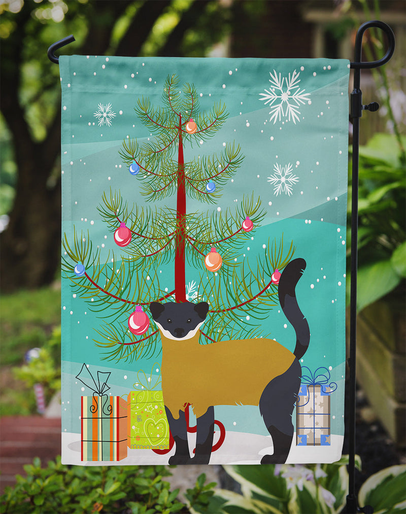 Yellow-Throated Marten Christmas Flag Garden Size BB9241GF