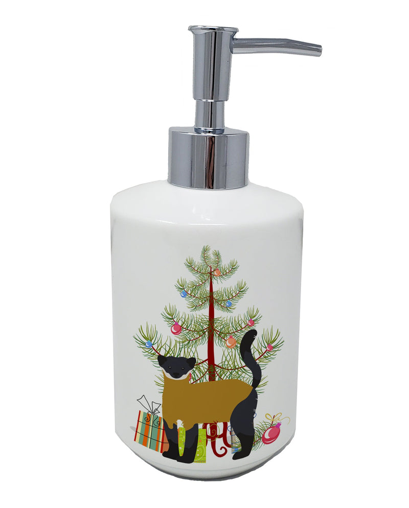 Yellow-Throated Marten Christmas Ceramic Soap Dispenser