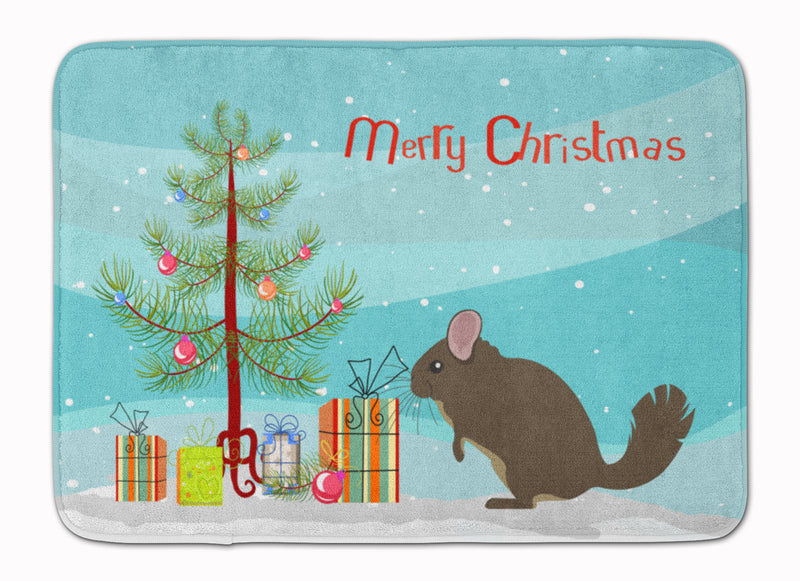 Chinchilla Christmas Machine Washable Memory Foam Mat BB9242RUG