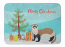 Ferret Christmas Memory Foam Kitchen Mat Machine Washable Anti-Fatigue Cushion Comfort Bath or Kitchen Rug