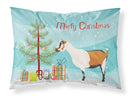 Alpine Goat Christmas Fabric Standard Pillowcase – Artistic Decorative Front, White Back BB9247PILLOWCASE