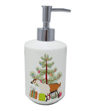 Alpine Goat Christmas Ceramic Soap Dispenser