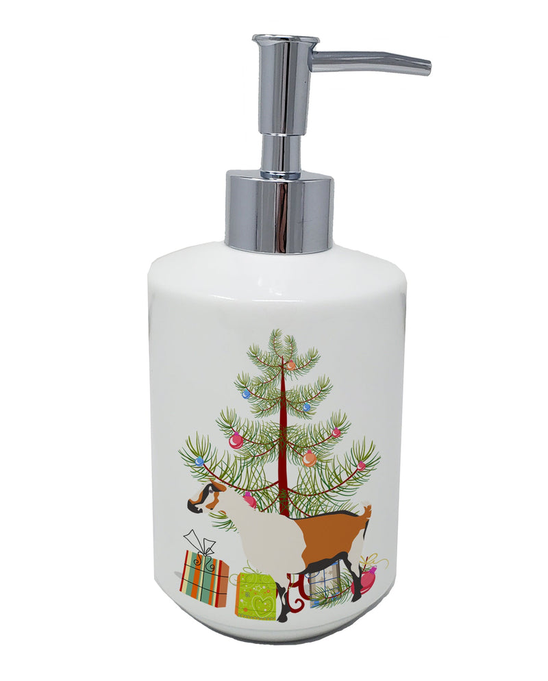 Alpine Goat Christmas Ceramic Soap Dispenser