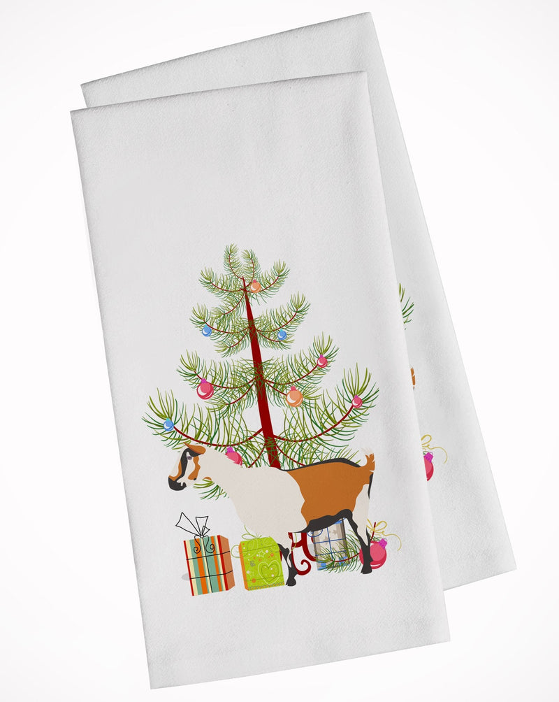 Alpine Goat Christmas Kitchen Towels – Set of 2 - Decorative & Absorbent Cotton | BB9247WTKT