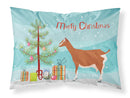 Toggenburger Goat Christmas Standard Pillowcase Lightweight Super Soft Easy Care Decorative Artwork Pillowcase, Standard