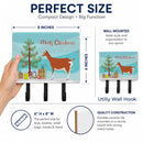 Toggenburger Goat Christmas Leash or Key Holder Wall Hooks, Coat Rack Wall Mount, for Hanging Keys, Towels, Aprons, Leashes