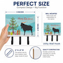 Verata Goat Christmas Leash or Key Holder Wall Hooks, Coat Rack Wall Mount, for Hanging Keys, Towels, Aprons, Leashes