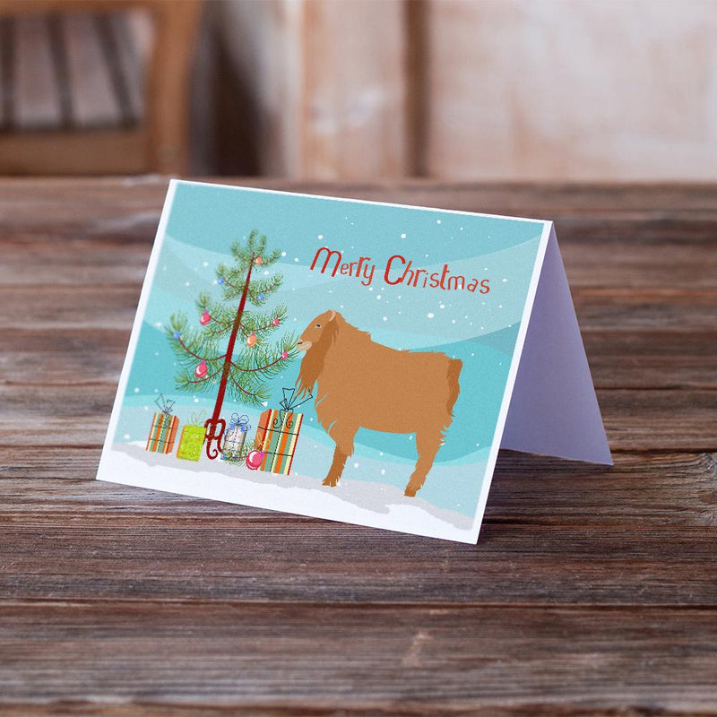 American Lamancha Goat Christmas Greeting Cards and Envelopes Pack of 8