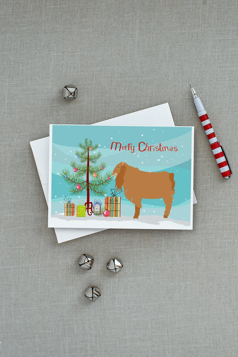 American Lamancha Goat Christmas Greeting Cards and Envelopes Pack of 8